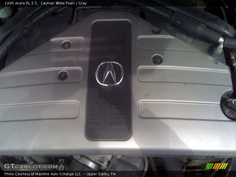 Cayman White Pearl / Gray 1996 Acura RL 3.5