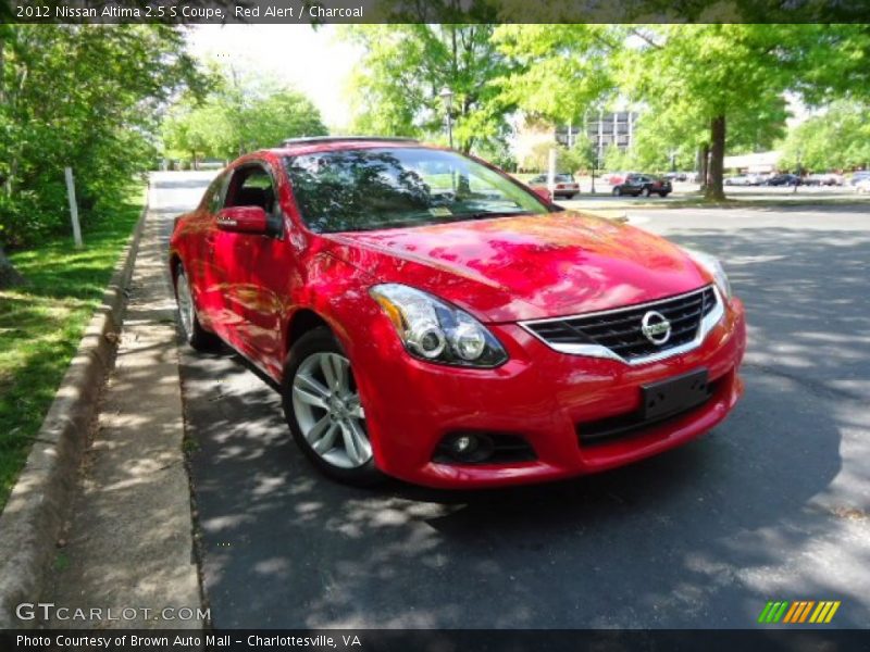 Red Alert / Charcoal 2012 Nissan Altima 2.5 S Coupe