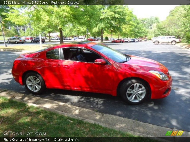 Red Alert / Charcoal 2012 Nissan Altima 2.5 S Coupe