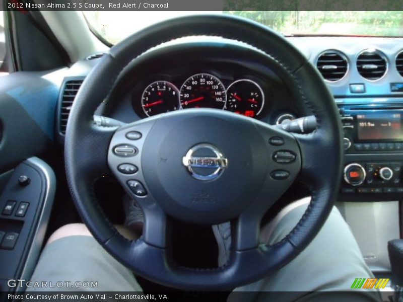 Red Alert / Charcoal 2012 Nissan Altima 2.5 S Coupe