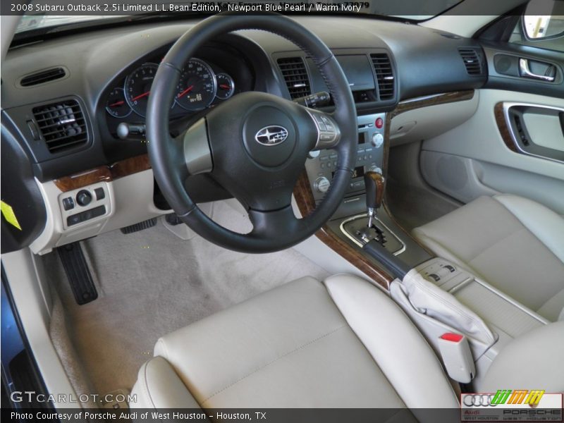 Newport Blue Pearl / Warm Ivory 2008 Subaru Outback 2.5i Limited L.L.Bean Edition