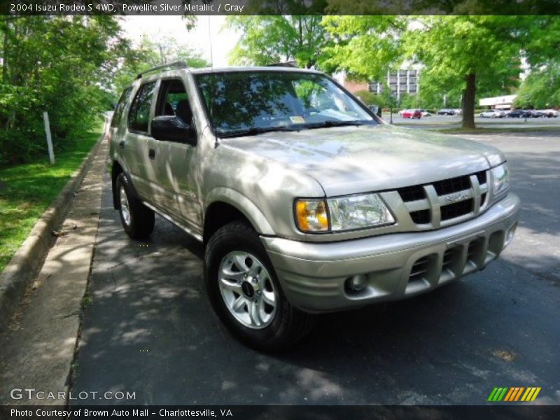 Powellite Silver Metallic / Gray 2004 Isuzu Rodeo S 4WD