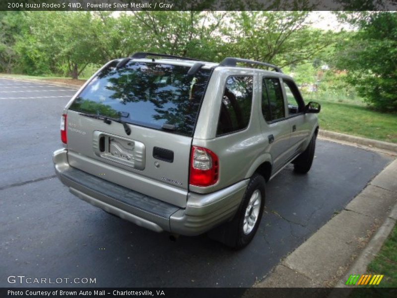 Powellite Silver Metallic / Gray 2004 Isuzu Rodeo S 4WD