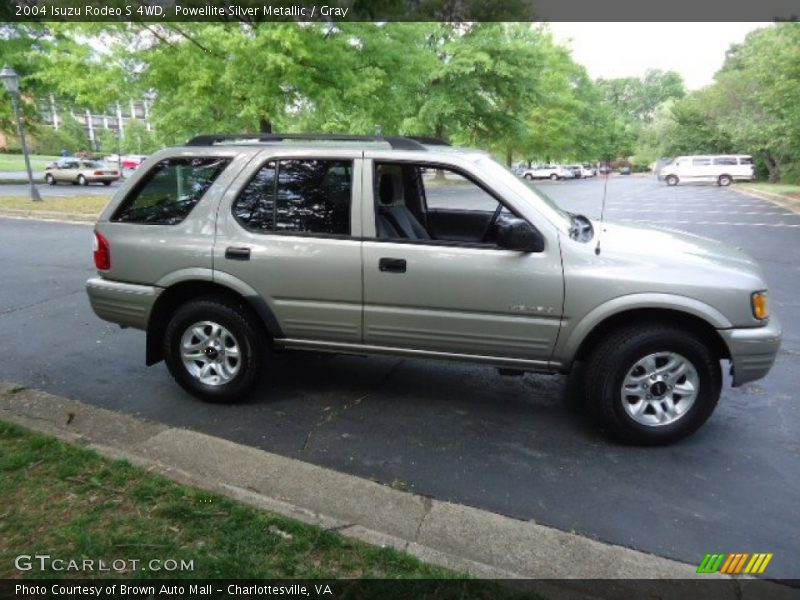 Powellite Silver Metallic / Gray 2004 Isuzu Rodeo S 4WD