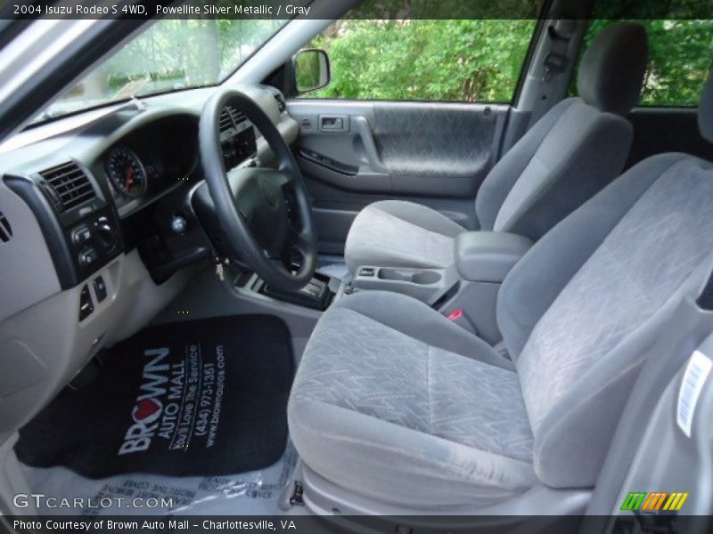  2004 Rodeo S 4WD Gray Interior
