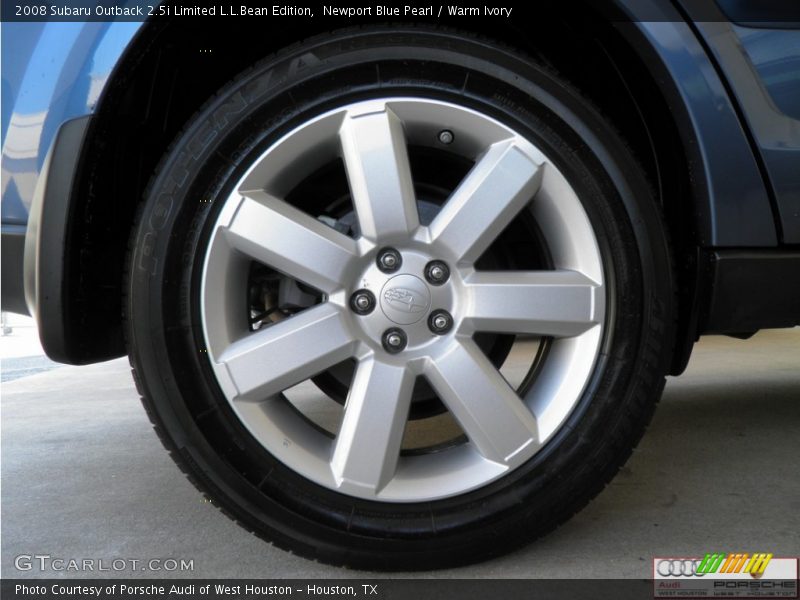 Newport Blue Pearl / Warm Ivory 2008 Subaru Outback 2.5i Limited L.L.Bean Edition