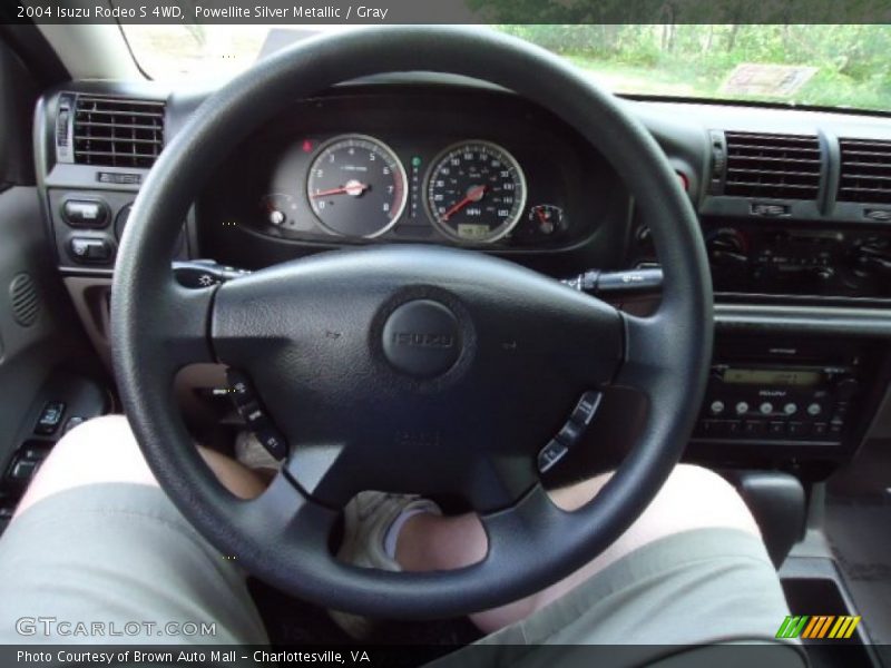 Powellite Silver Metallic / Gray 2004 Isuzu Rodeo S 4WD