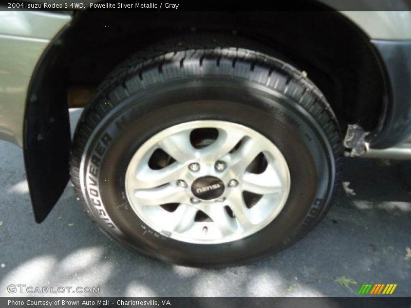 Powellite Silver Metallic / Gray 2004 Isuzu Rodeo S 4WD