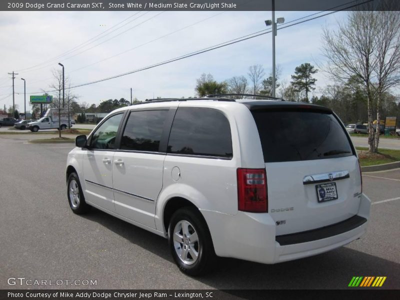 Stone White / Medium Slate Gray/Light Shale 2009 Dodge Grand Caravan SXT