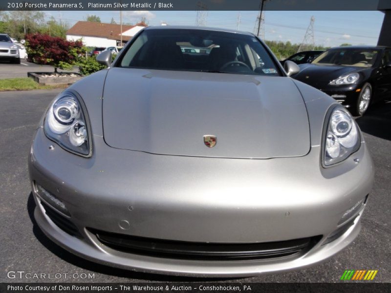 Platinum Silver Metallic / Black 2010 Porsche Panamera S