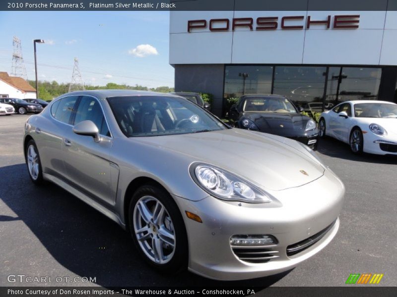 Platinum Silver Metallic / Black 2010 Porsche Panamera S