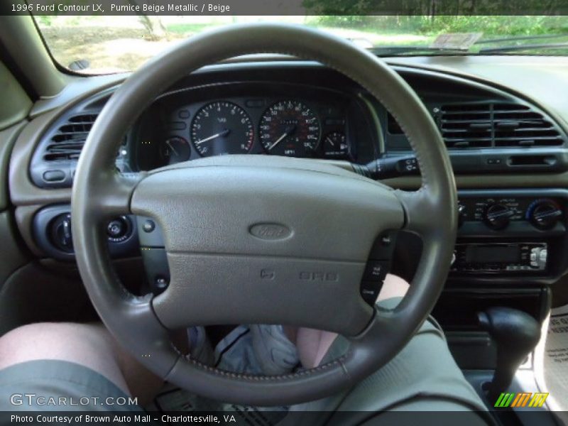 Pumice Beige Metallic / Beige 1996 Ford Contour LX