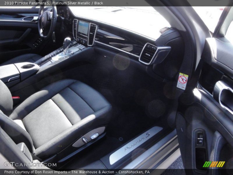 Platinum Silver Metallic / Black 2010 Porsche Panamera S