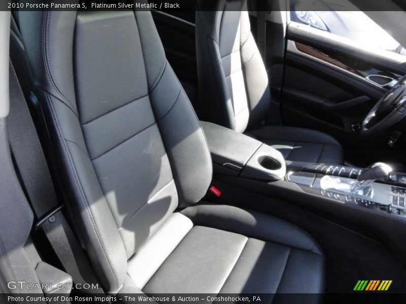 Platinum Silver Metallic / Black 2010 Porsche Panamera S