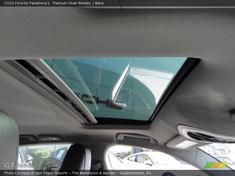 Platinum Silver Metallic / Black 2010 Porsche Panamera S