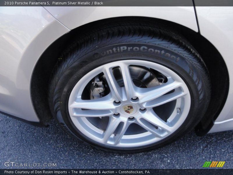 Platinum Silver Metallic / Black 2010 Porsche Panamera S