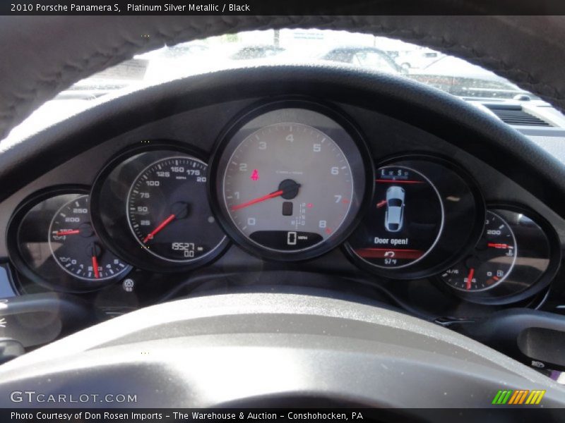 Platinum Silver Metallic / Black 2010 Porsche Panamera S