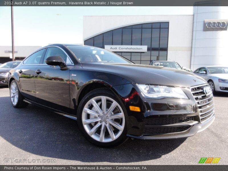 Havanna Black Metallic / Nougat Brown 2012 Audi A7 3.0T quattro Premium