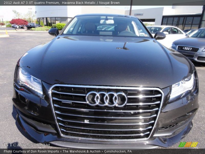 Havanna Black Metallic / Nougat Brown 2012 Audi A7 3.0T quattro Premium