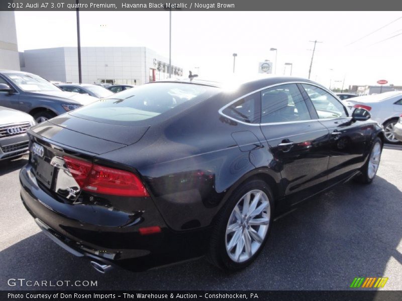 Havanna Black Metallic / Nougat Brown 2012 Audi A7 3.0T quattro Premium