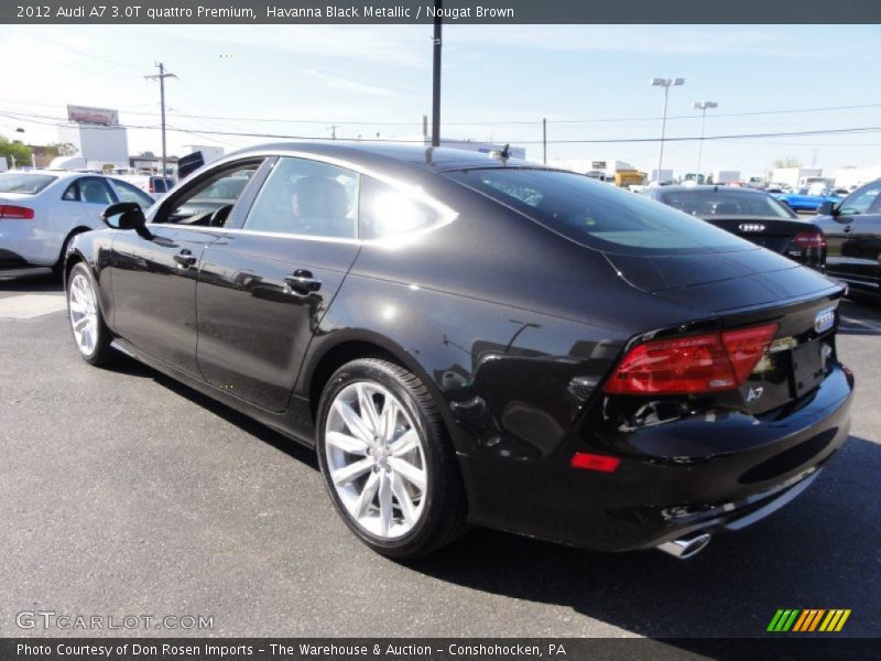 Havanna Black Metallic / Nougat Brown 2012 Audi A7 3.0T quattro Premium
