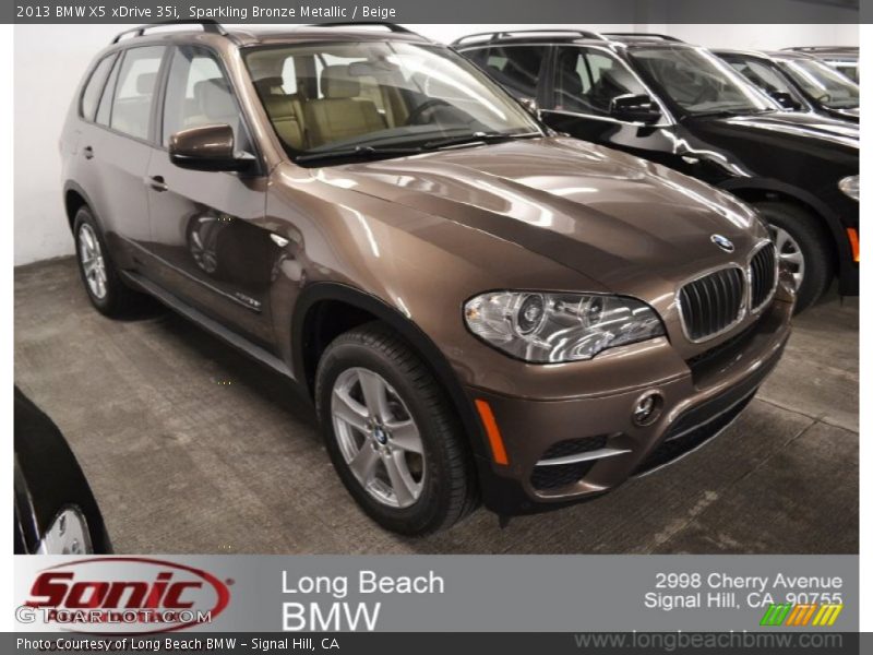 Sparkling Bronze Metallic / Beige 2013 BMW X5 xDrive 35i