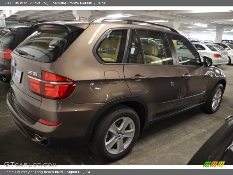 Sparkling Bronze Metallic / Beige 2013 BMW X5 xDrive 35i