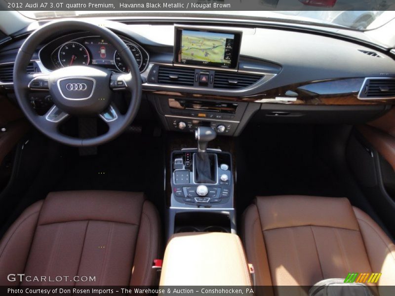 Havanna Black Metallic / Nougat Brown 2012 Audi A7 3.0T quattro Premium