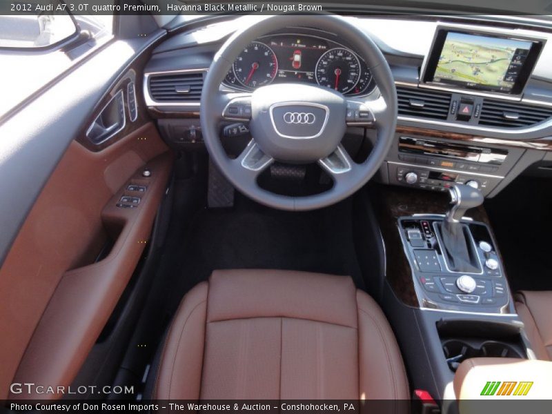 Havanna Black Metallic / Nougat Brown 2012 Audi A7 3.0T quattro Premium