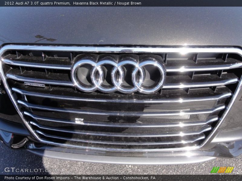 Havanna Black Metallic / Nougat Brown 2012 Audi A7 3.0T quattro Premium