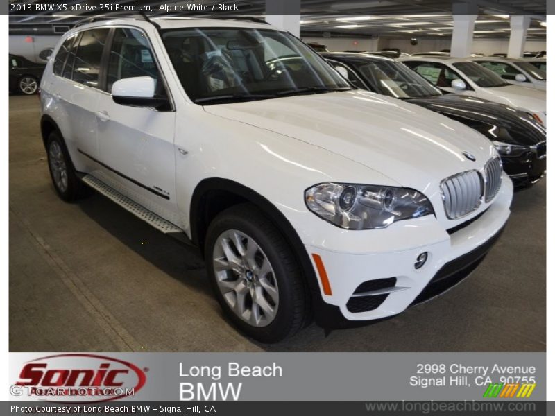 Alpine White / Black 2013 BMW X5 xDrive 35i Premium