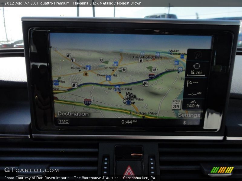 Havanna Black Metallic / Nougat Brown 2012 Audi A7 3.0T quattro Premium