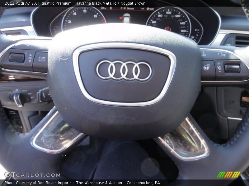 Havanna Black Metallic / Nougat Brown 2012 Audi A7 3.0T quattro Premium