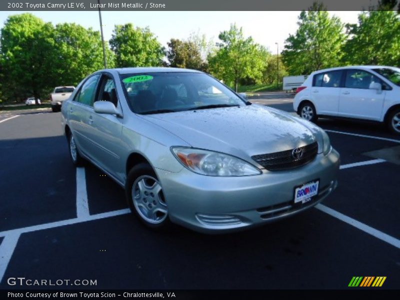 Lunar Mist Metallic / Stone 2002 Toyota Camry LE V6