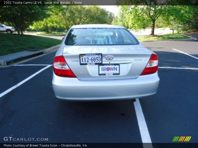 Lunar Mist Metallic / Stone 2002 Toyota Camry LE V6