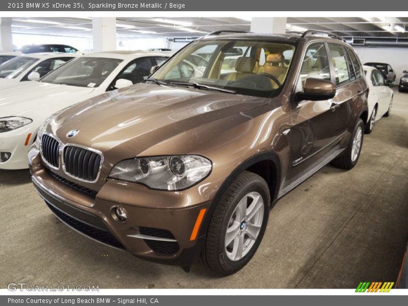 Sparkling Bronze Metallic / Beige 2013 BMW X5 xDrive 35i