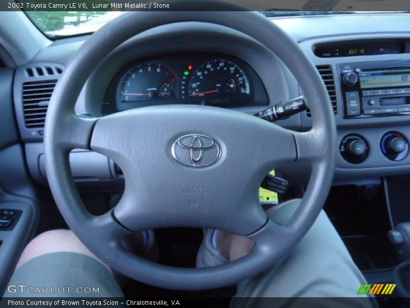 Lunar Mist Metallic / Stone 2002 Toyota Camry LE V6