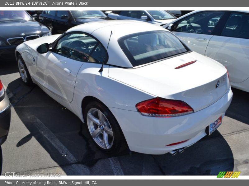 Alpine White / Black 2012 BMW Z4 sDrive28i