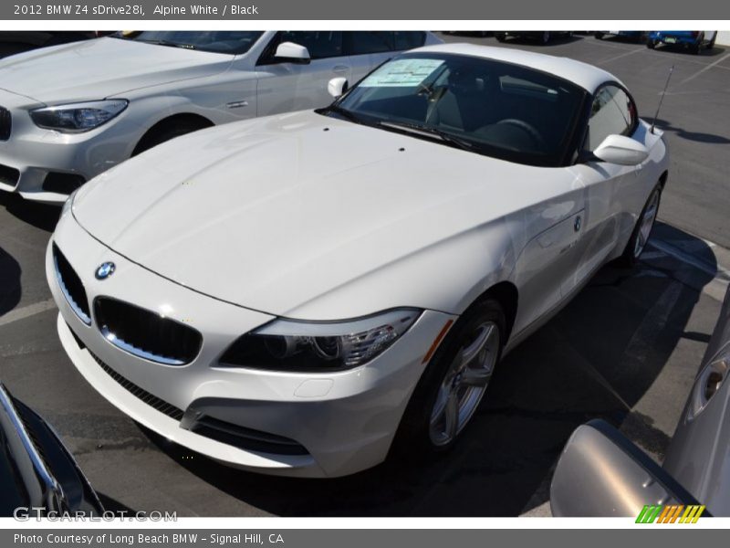 Alpine White / Black 2012 BMW Z4 sDrive28i