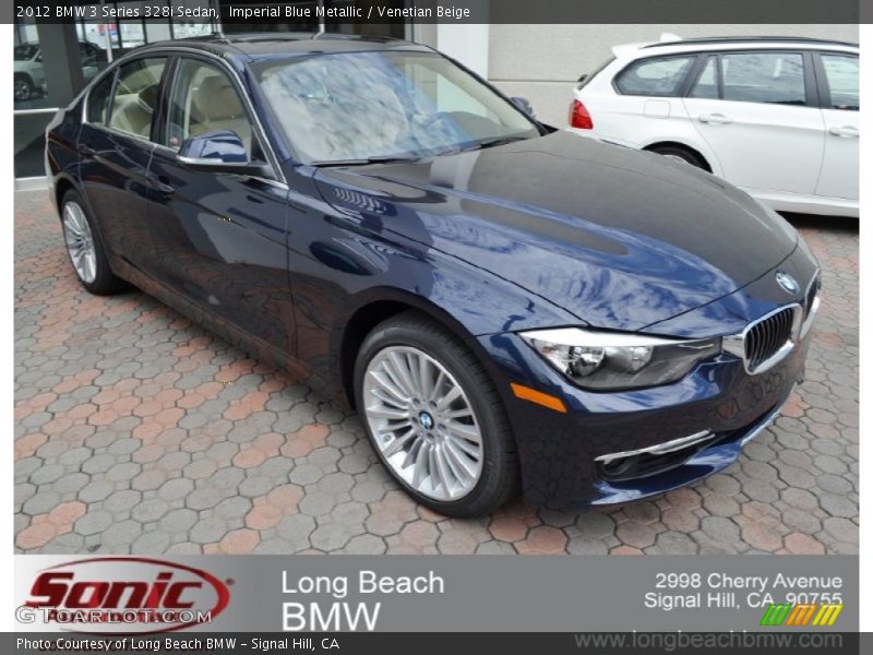 Imperial Blue Metallic / Venetian Beige 2012 BMW 3 Series 328i Sedan