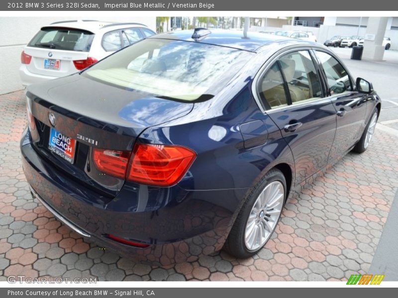 Imperial Blue Metallic / Venetian Beige 2012 BMW 3 Series 328i Sedan