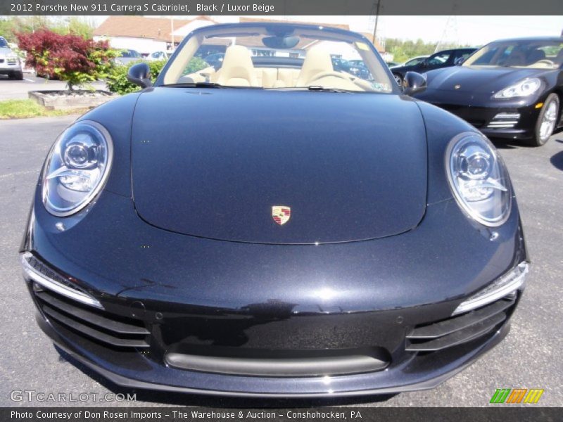 Black / Luxor Beige 2012 Porsche New 911 Carrera S Cabriolet