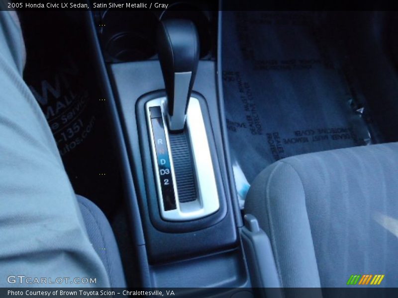 Satin Silver Metallic / Gray 2005 Honda Civic LX Sedan