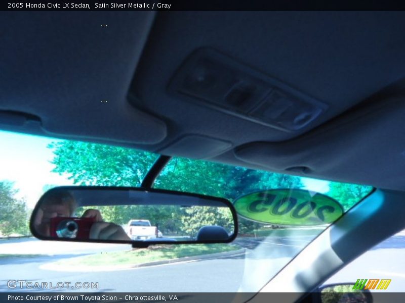 Satin Silver Metallic / Gray 2005 Honda Civic LX Sedan