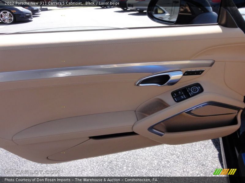 Black / Luxor Beige 2012 Porsche New 911 Carrera S Cabriolet