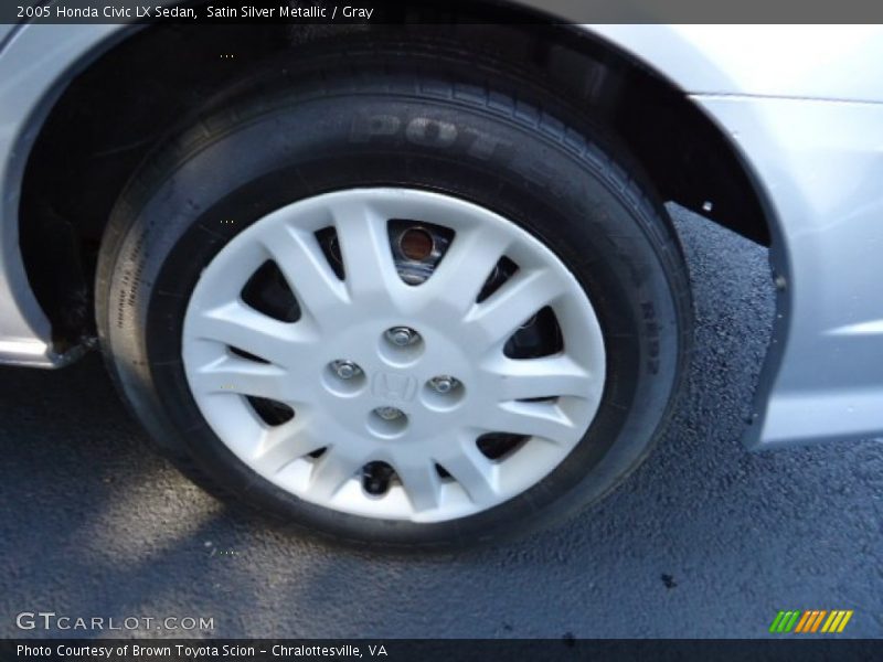 Satin Silver Metallic / Gray 2005 Honda Civic LX Sedan