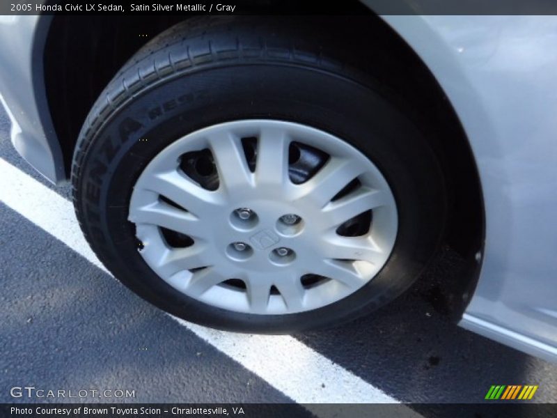 Satin Silver Metallic / Gray 2005 Honda Civic LX Sedan