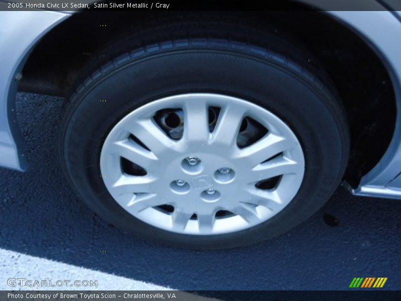 Satin Silver Metallic / Gray 2005 Honda Civic LX Sedan