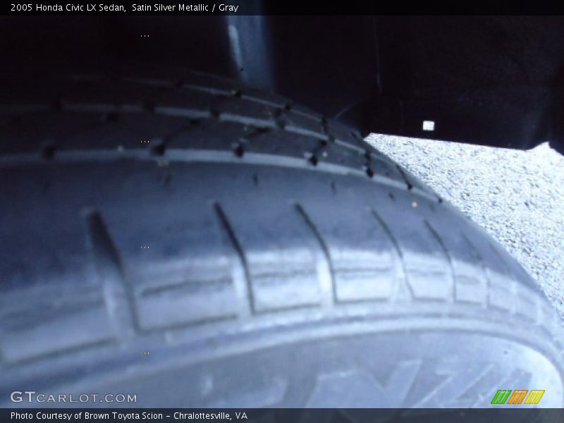 Satin Silver Metallic / Gray 2005 Honda Civic LX Sedan