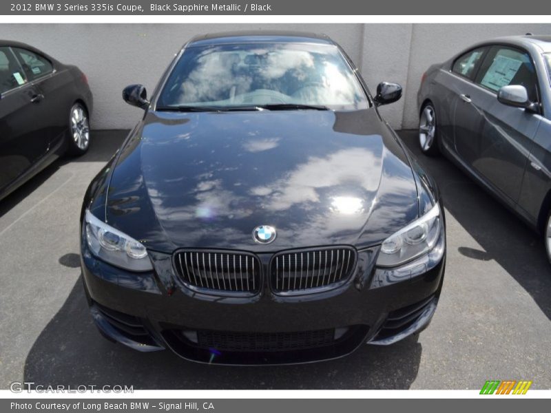 Black Sapphire Metallic / Black 2012 BMW 3 Series 335is Coupe